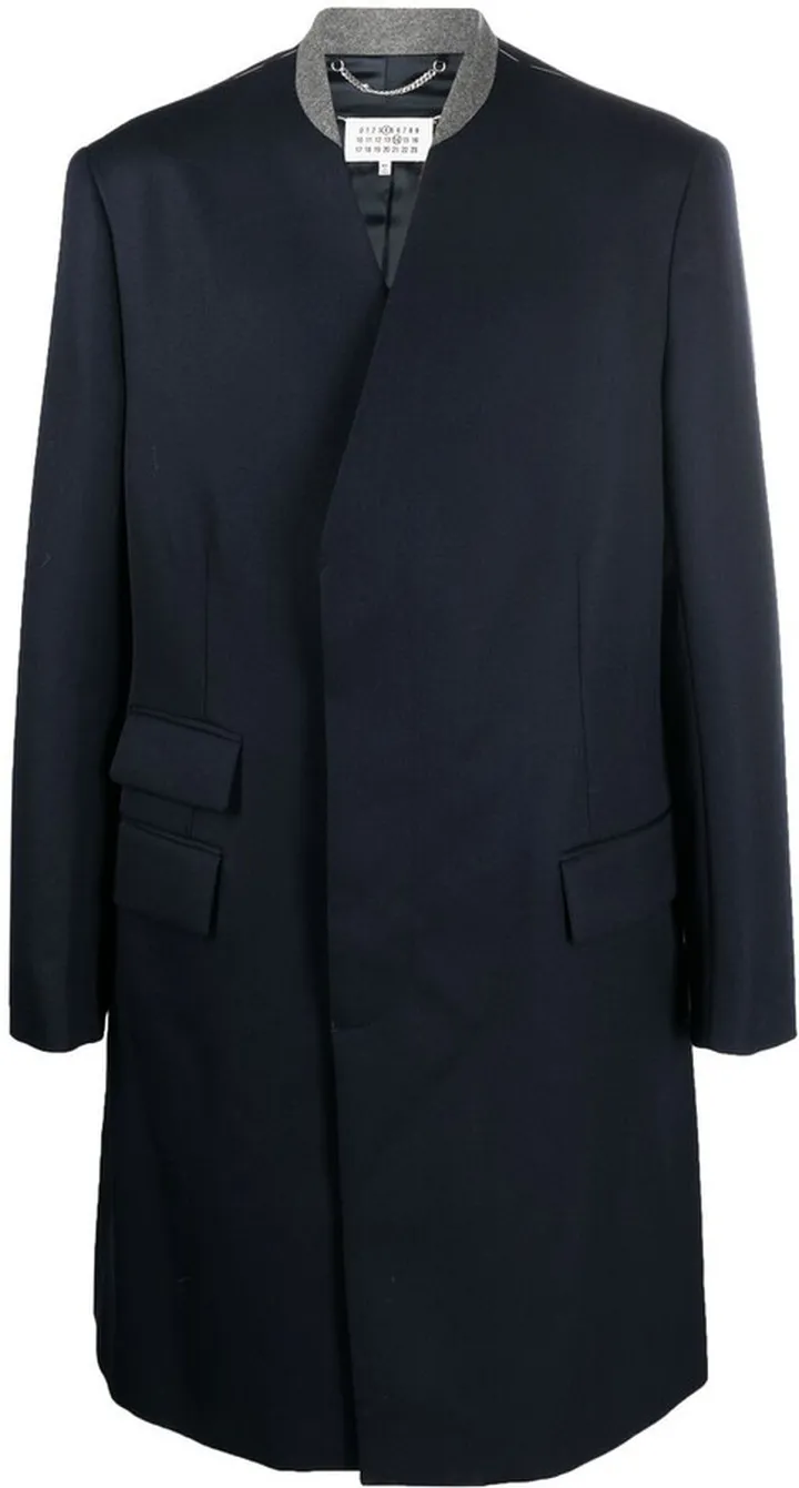 Single-Breasted Wool Coat