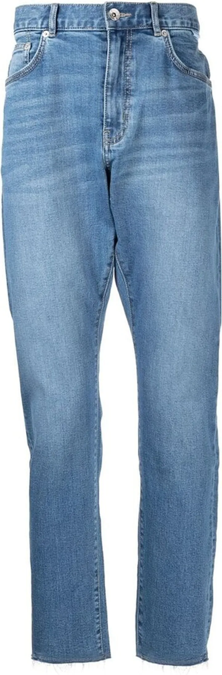 Logo-Patch Tapered Jeans