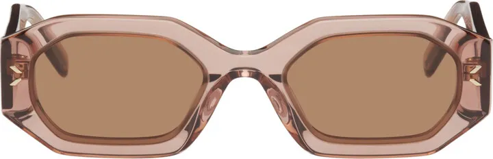MCQ Pink Geometrical Sunglasses