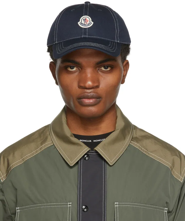 Moncler Navy Logo Cap