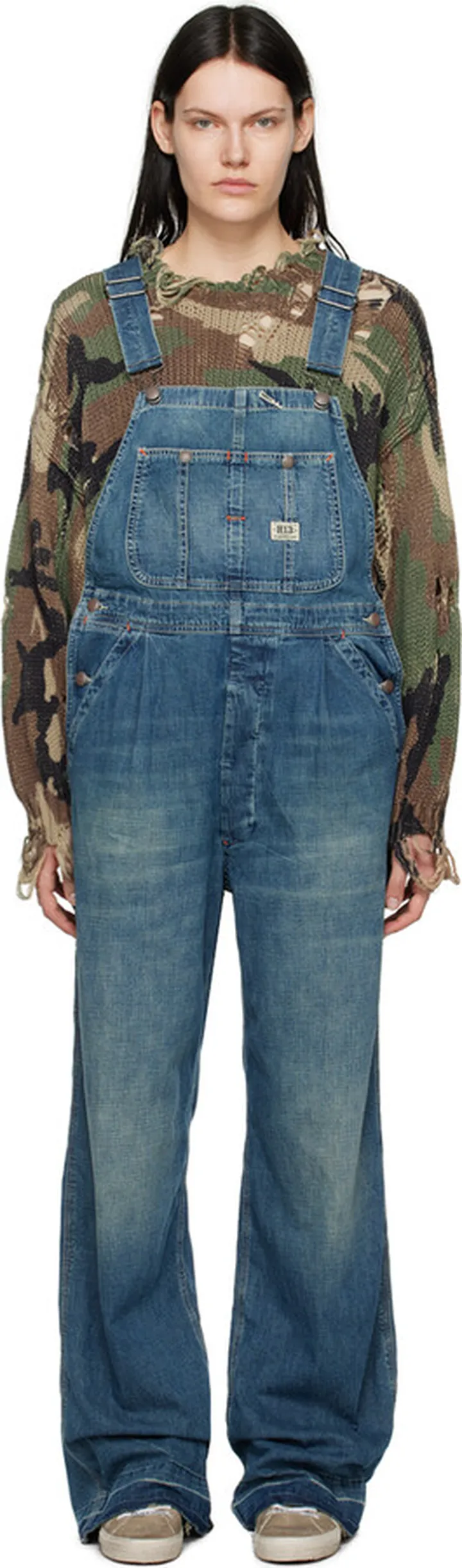 R13 Blue Damon Overalls
