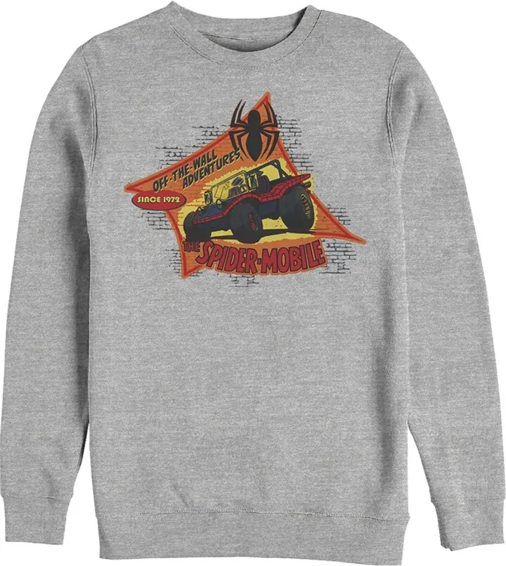 Men's Marvel Spider-Man Mobile Adventure Sweatshirt - Athletic Heather - Large