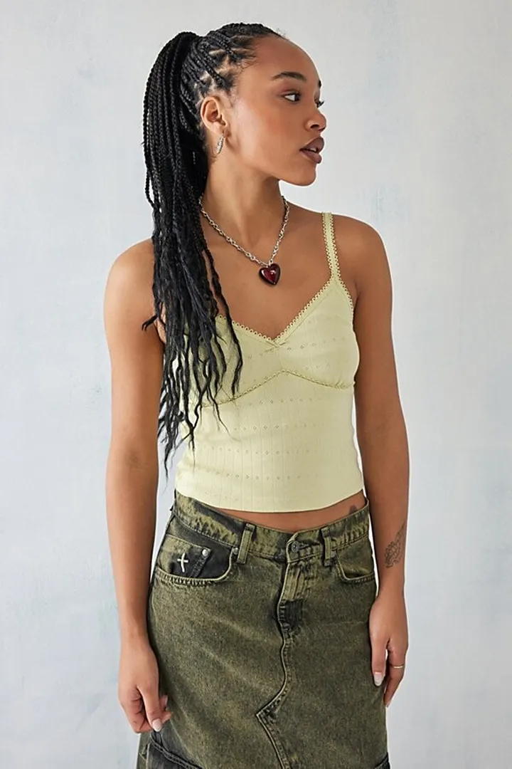 UO Sofia Pointelle Picot Cami