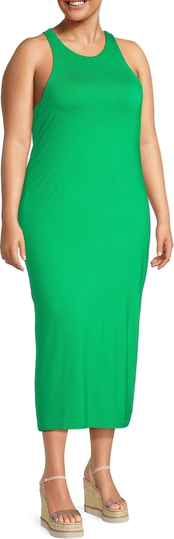 Good Touch Stretch Midi Dress