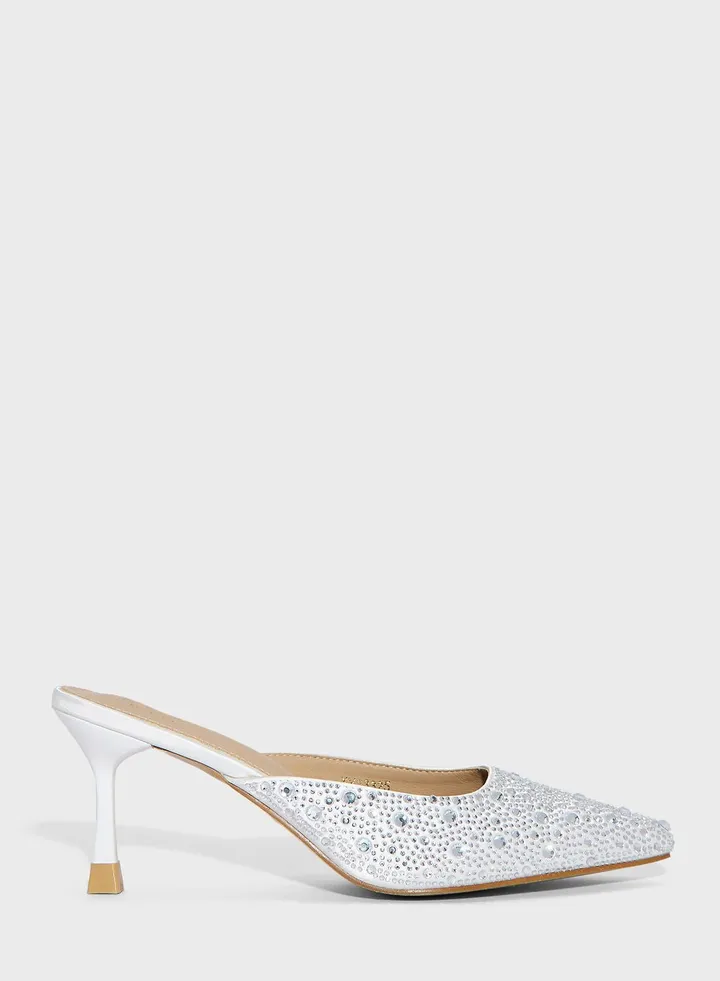 Diamante Heel Pump