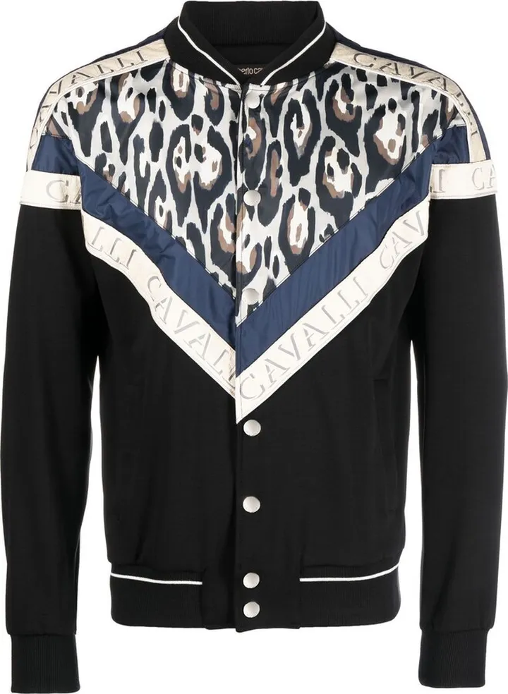 Leopard-Print Bomber Jacket