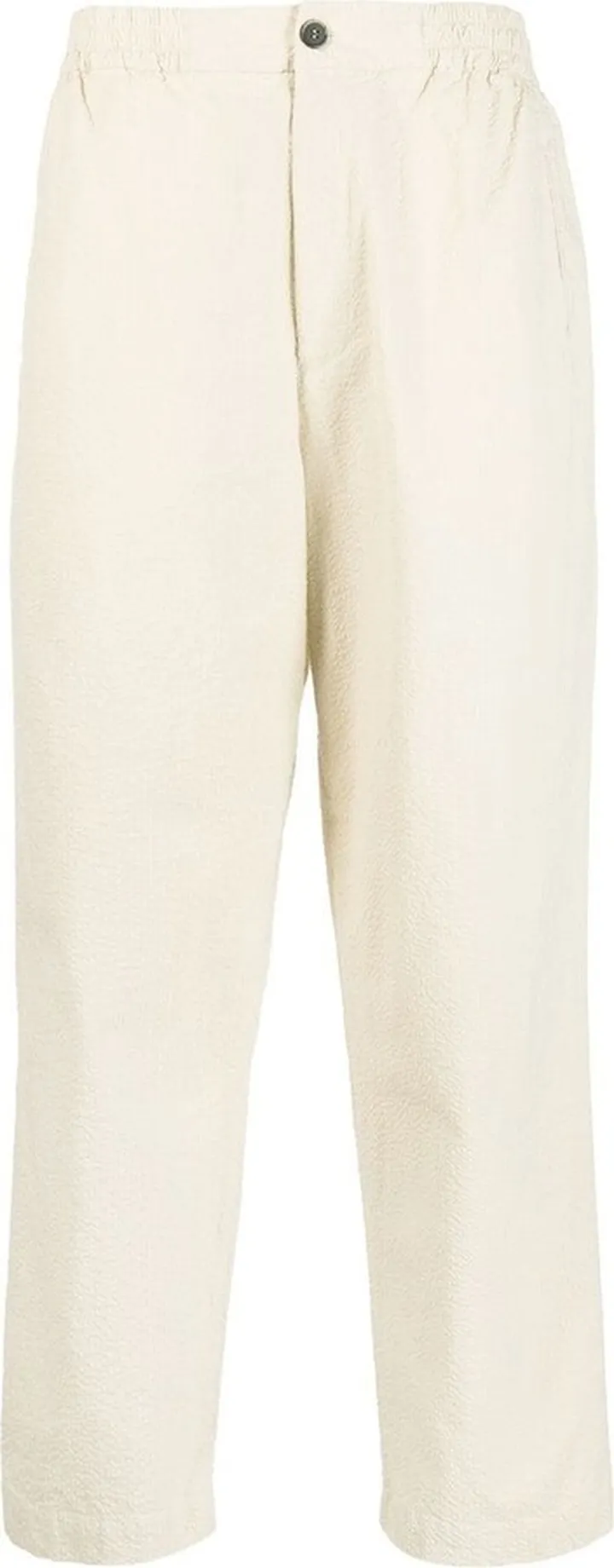Straight-Leg Cotton Trousers