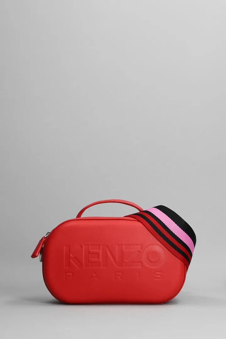 Hand Bag In Red Leather