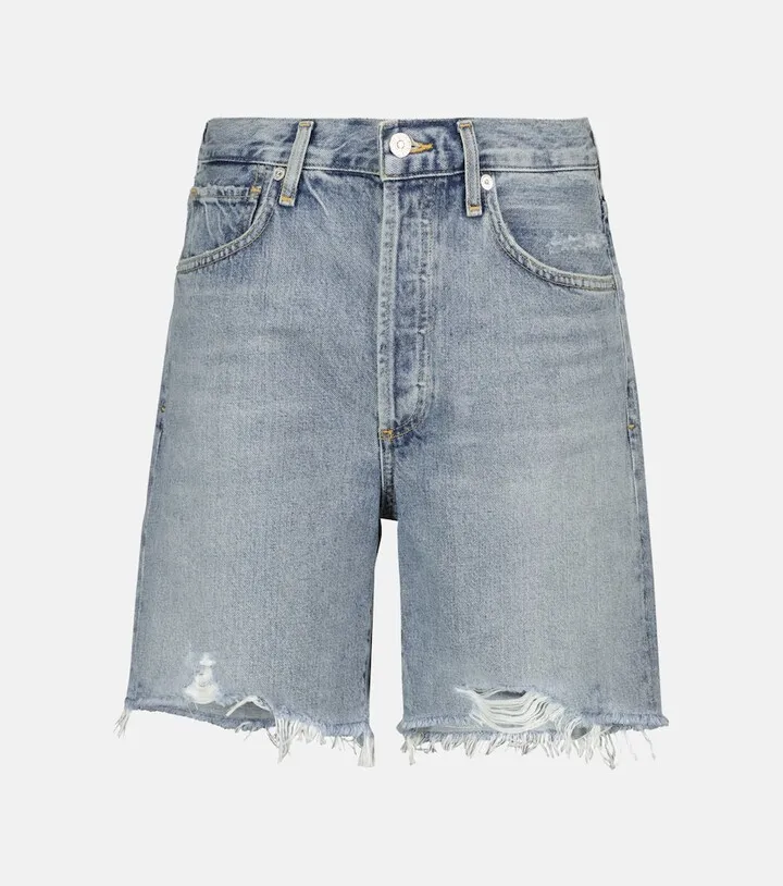 Camilla high-rise denim shorts