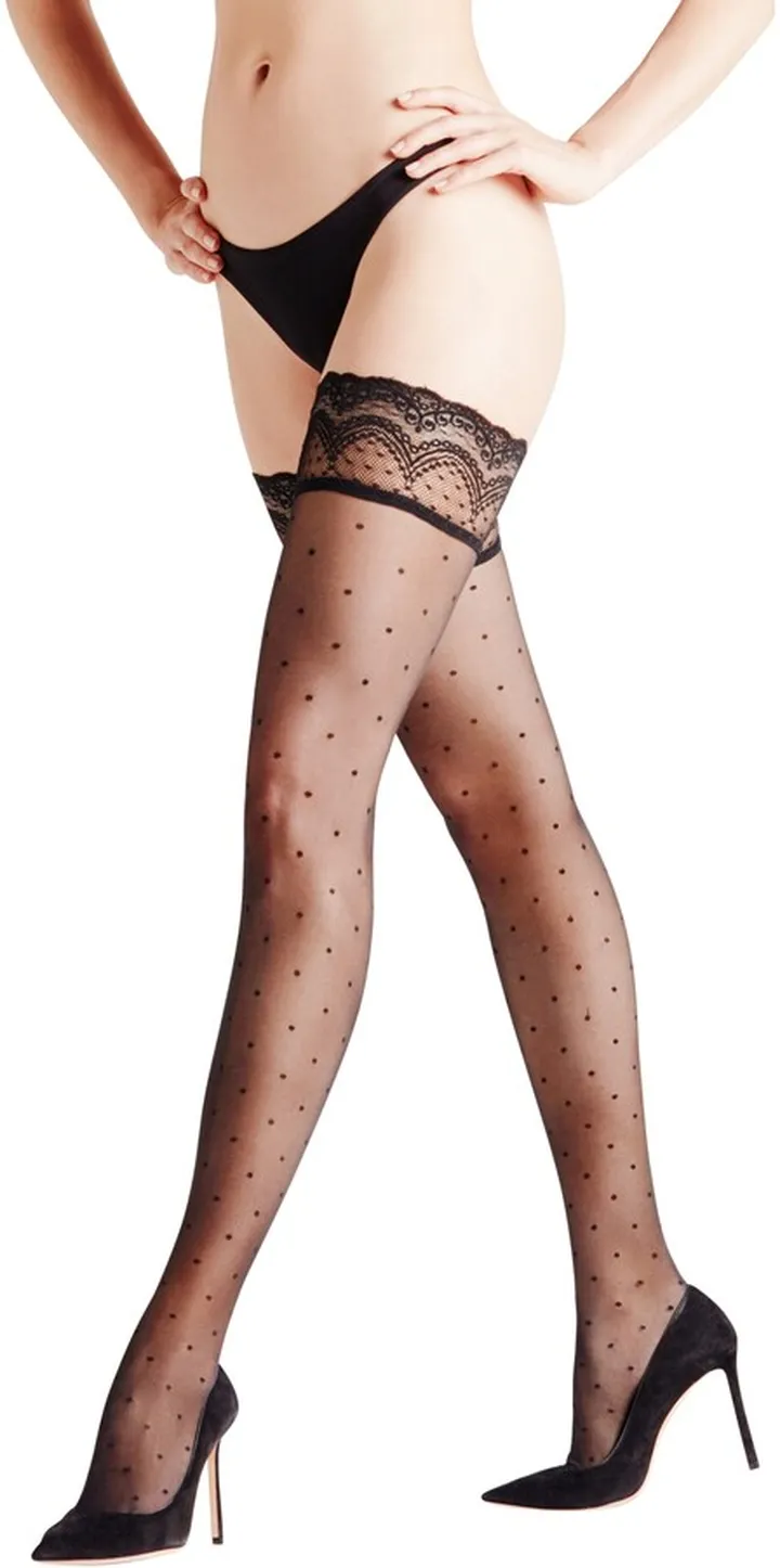 Polka Dot Stay-Up Stockings