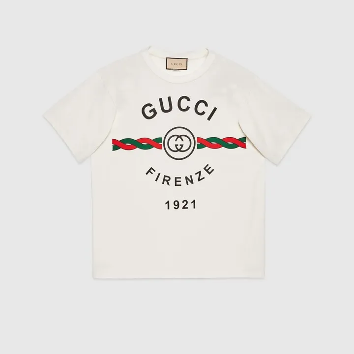 Cotton jersey 'Gucci Firenze 1921' T-shirt