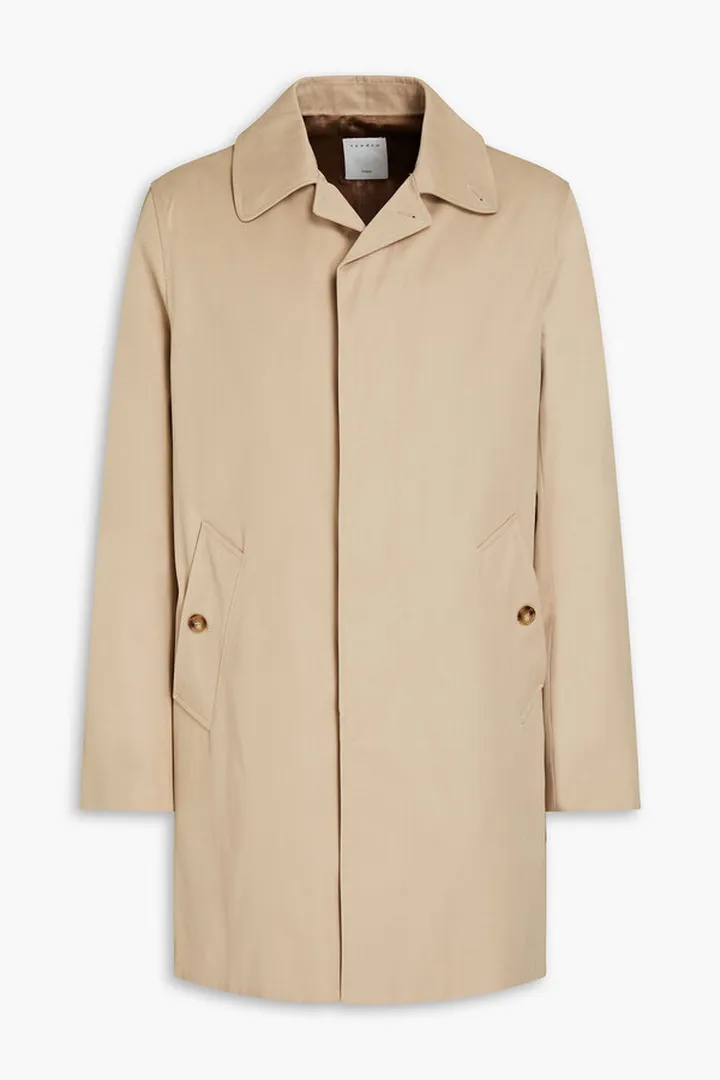 Cotton-gabardine coat