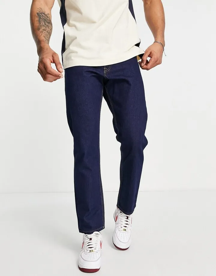 Jack & Jones Intelligence Chris loose fit jeans in rinse wash