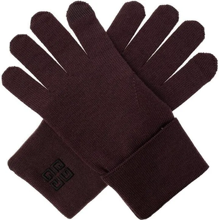 Givenchy Logo-Embroidered Gloves