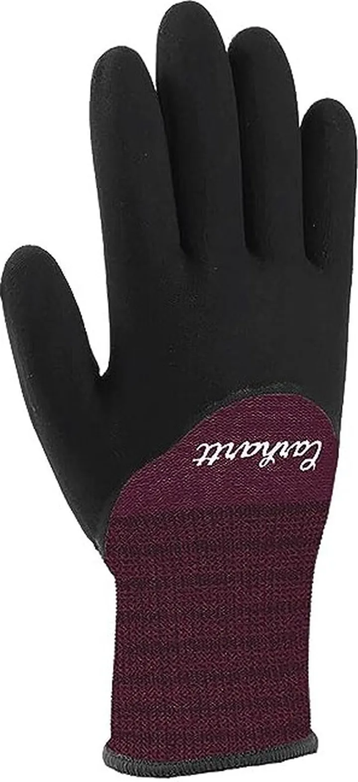 Carhartt Womens Thermal-lined Full Coverage Nitrile Glove (Deep Wine) Extreme Cold Weather Gloves