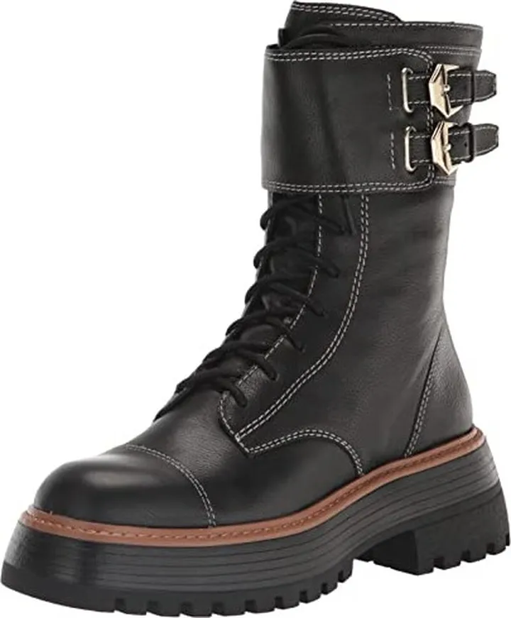 Vince Camuto Women's Footwear Women's Monchia Double Buckle Combat Boot