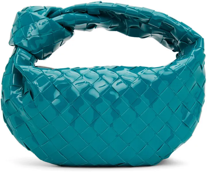 Bottega Veneta Blue Patent Mini Jodie