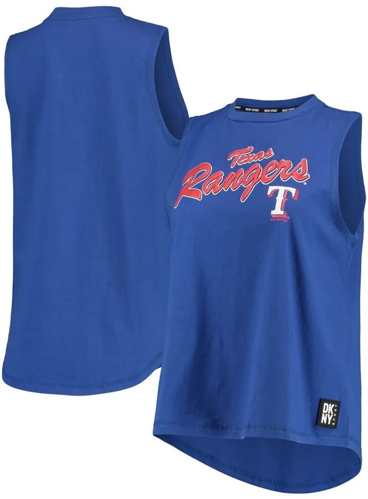 Women's Dkny Sport Royal Texas Rangers Marcie Tank Top