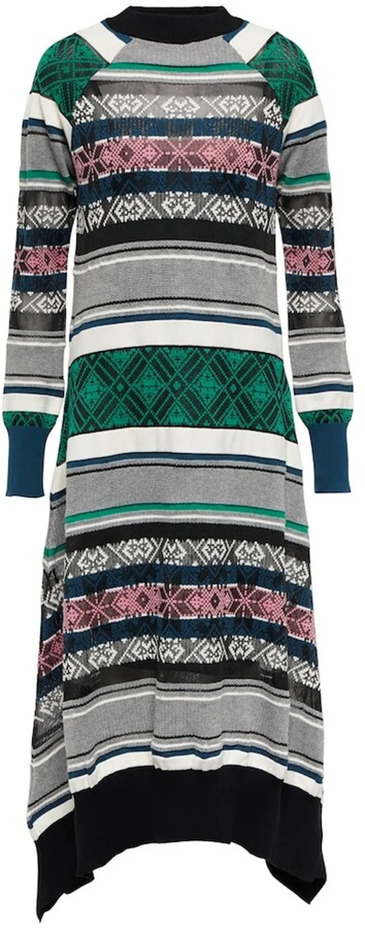 Jacquard cotton-blend midi dress