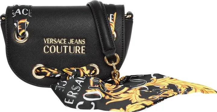 Versace Jeans Couture Baroque-Printed Chain-Linked Shoulder Bag