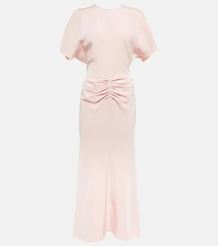Crepe maxi dress
