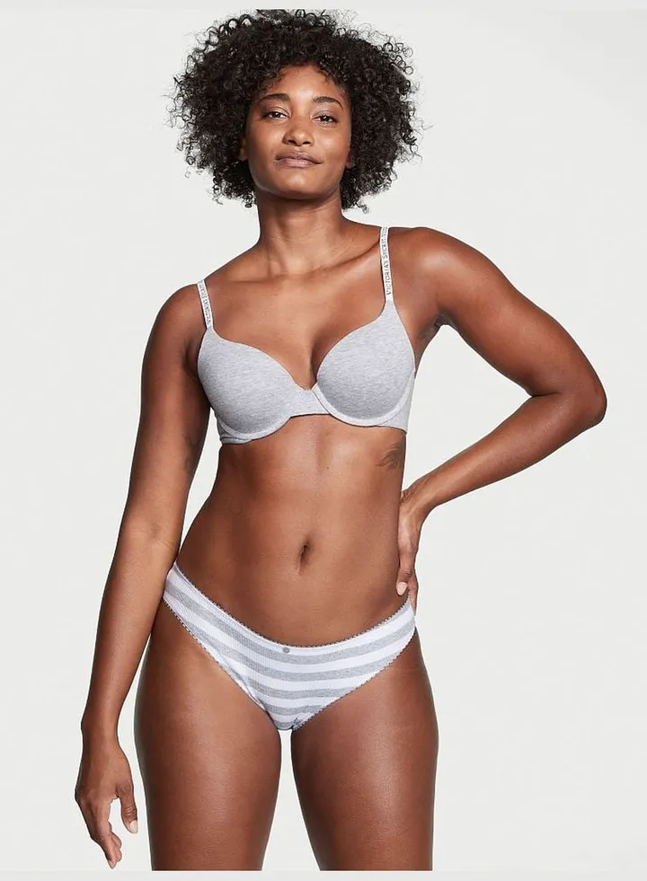 Cotton Ribbed High-Leg Brief