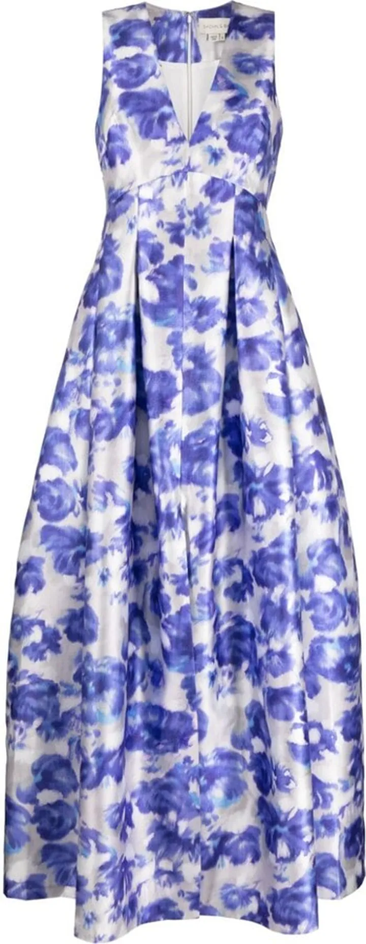Brooke watercolour-effect gown