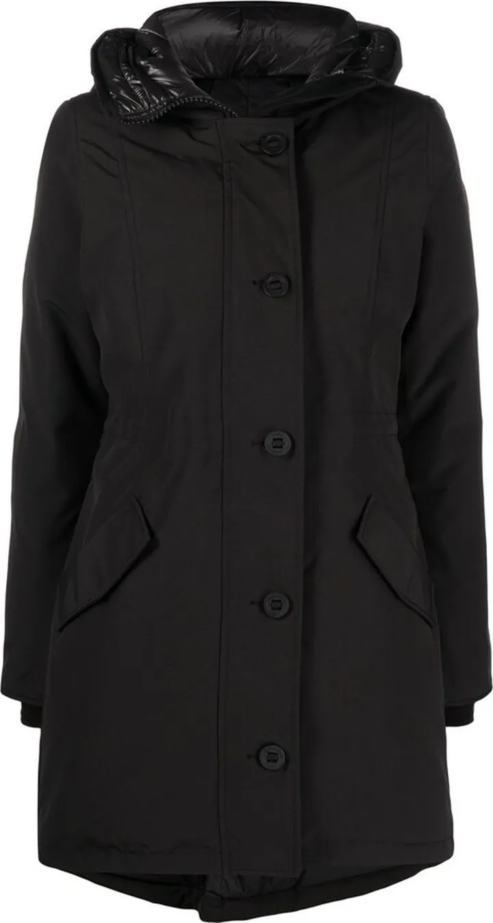 Single-Breasted Hooded Coat