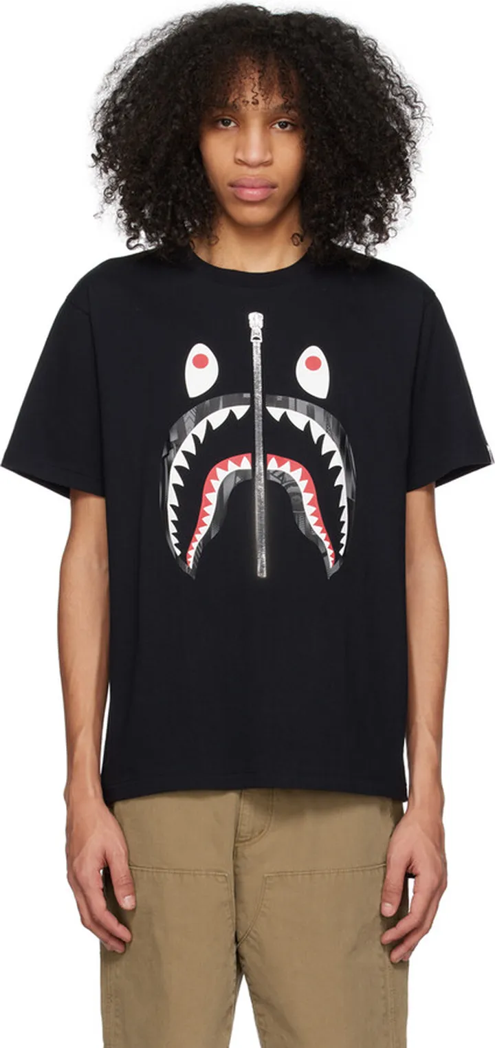 BAPE Black Speed Racer Shark T-Shirt