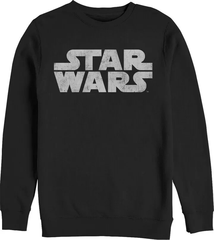 Men's Star Wars Simple Logo Sweatshirt - Black - Medium