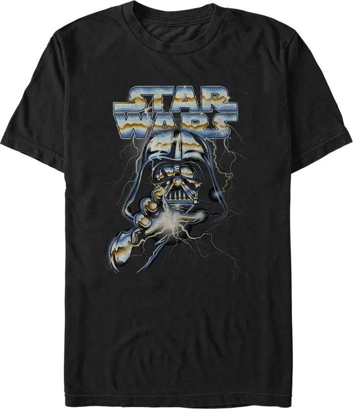 Men's Star Wars: A New Hope Darth Vader Metallic Portrait T-Shirt - Black - Small