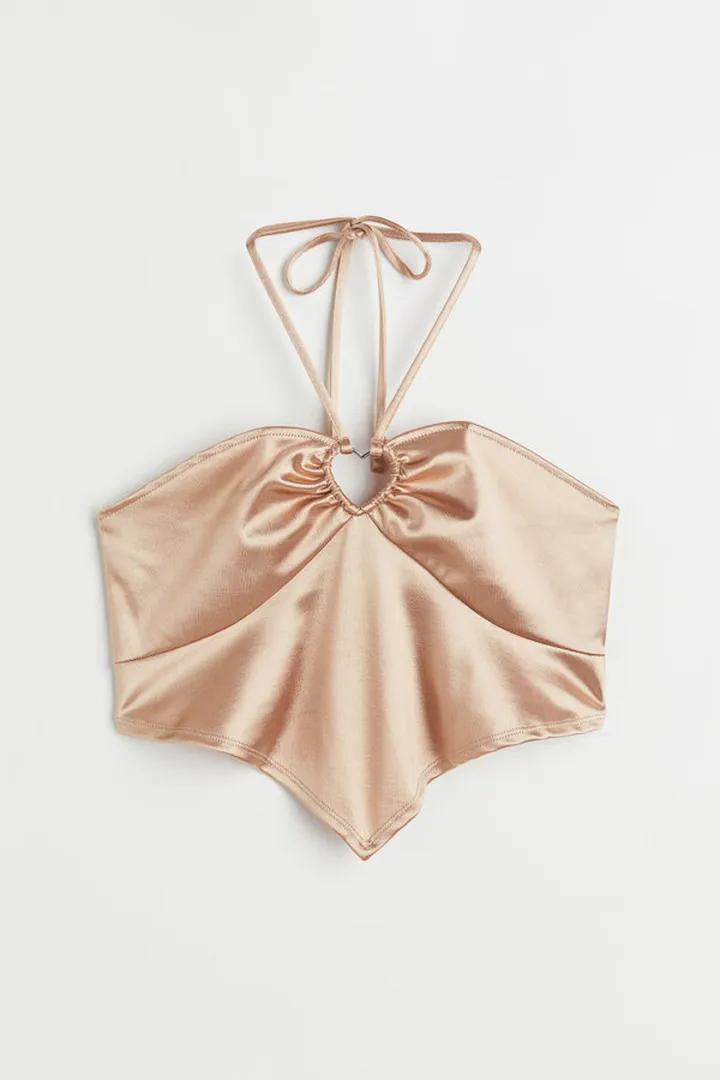 Shiny Halterneck Top