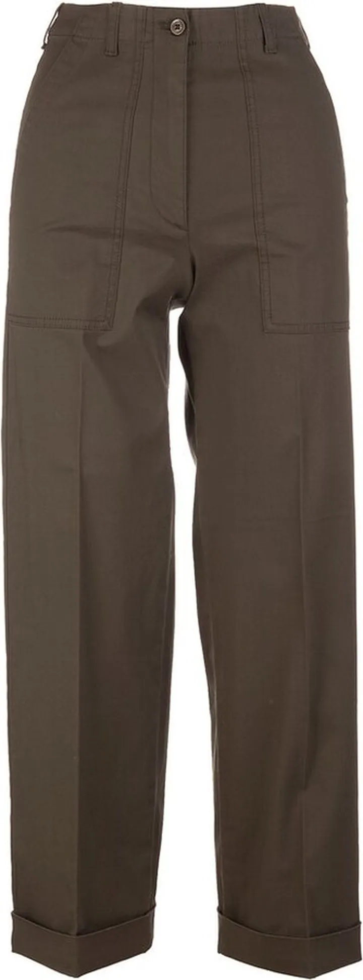Moncler Logo Patch Straight Leg Pants
