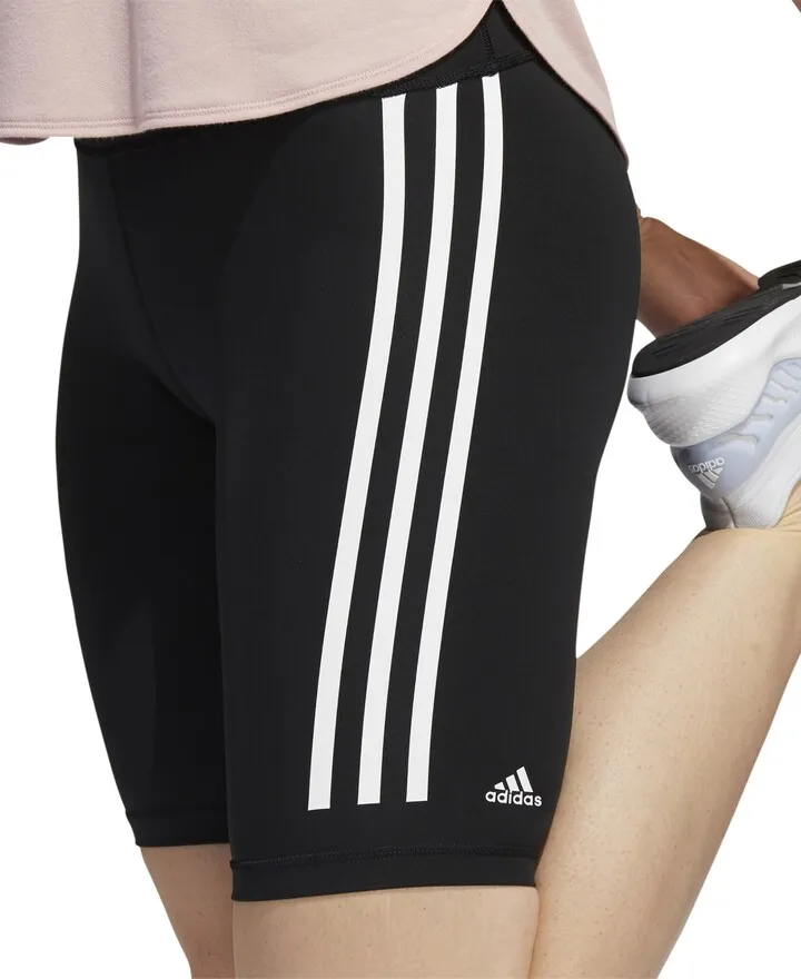 adidas Women's Optime Trainicons 3-Stripes Bike Short Tights