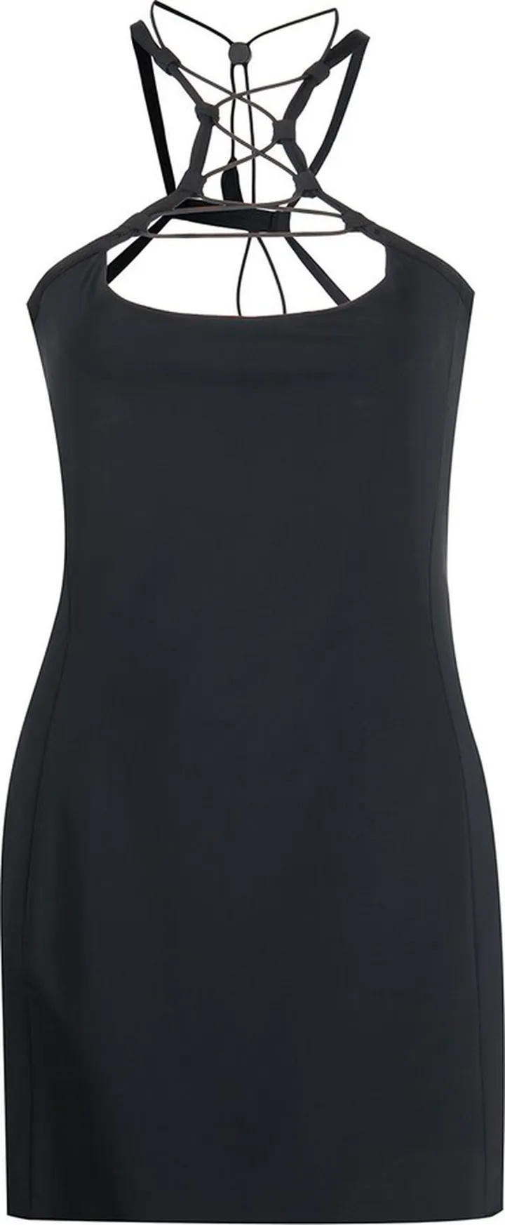 Lace-Up Detail Mini Dress