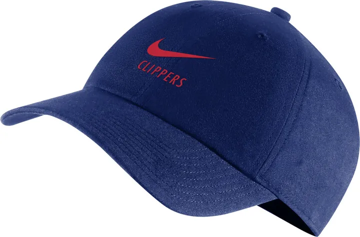 LA Clippers Heritage86 Swoosh Nike Unisex NBA Adjustable Hat in Blue