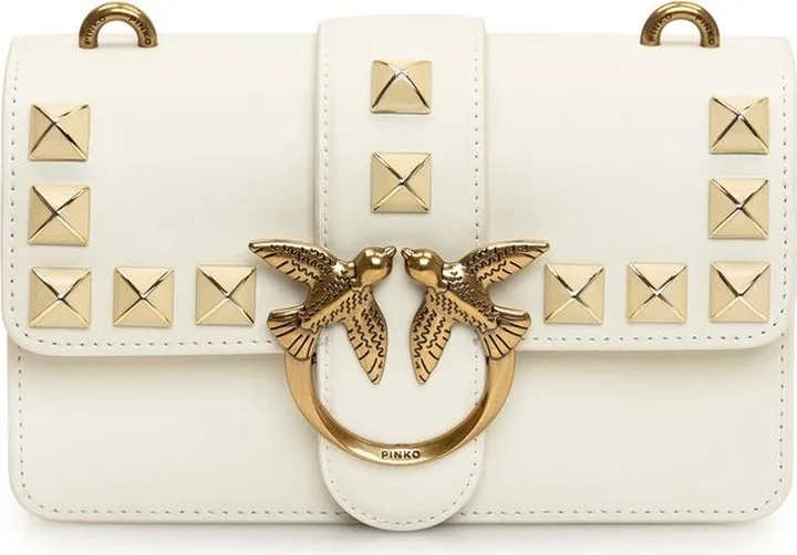 Pinko Logo-Plaque Chain-Linked Shoulder Bag