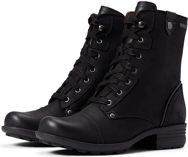 Cobb Hill Brunswick Lace Waterproof (Black Waterproof) Women's Boots
