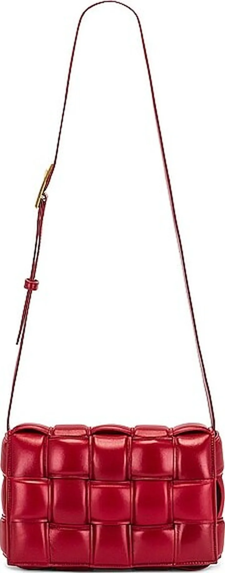 Bottega Veneta Padded Cassette Bag in Red