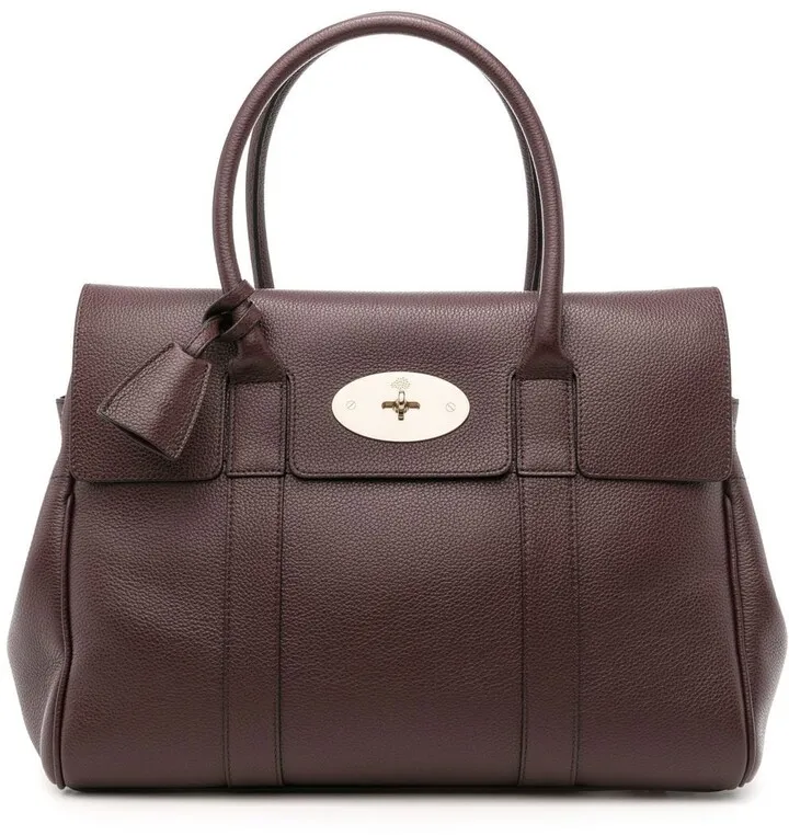 Bayswater grained leather tote bag