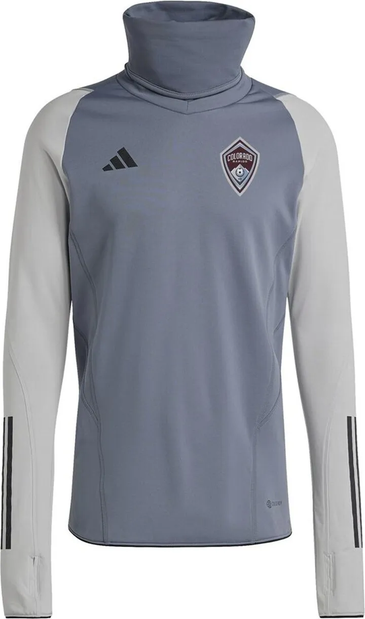 Men's adidas Gray Colorado Rapids Warm Raglan Cold.rdy Top