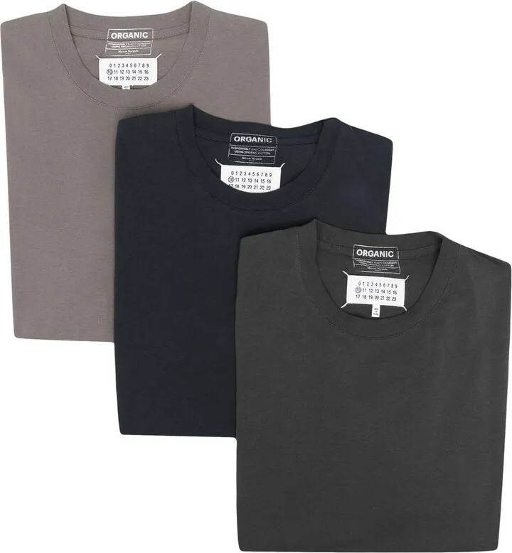 slim cotton T-shirt (pack of 3)