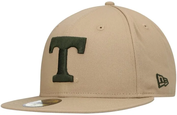Men's New Era Tan Tennessee Volunteers Camel & Rifle 59FIFTY Fitted Hat