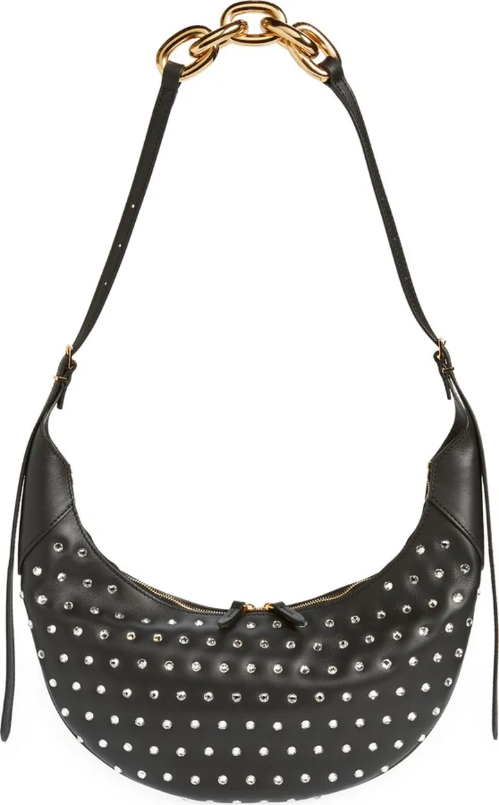 Medium Alessia Crystal Embellished Shoulder Bag