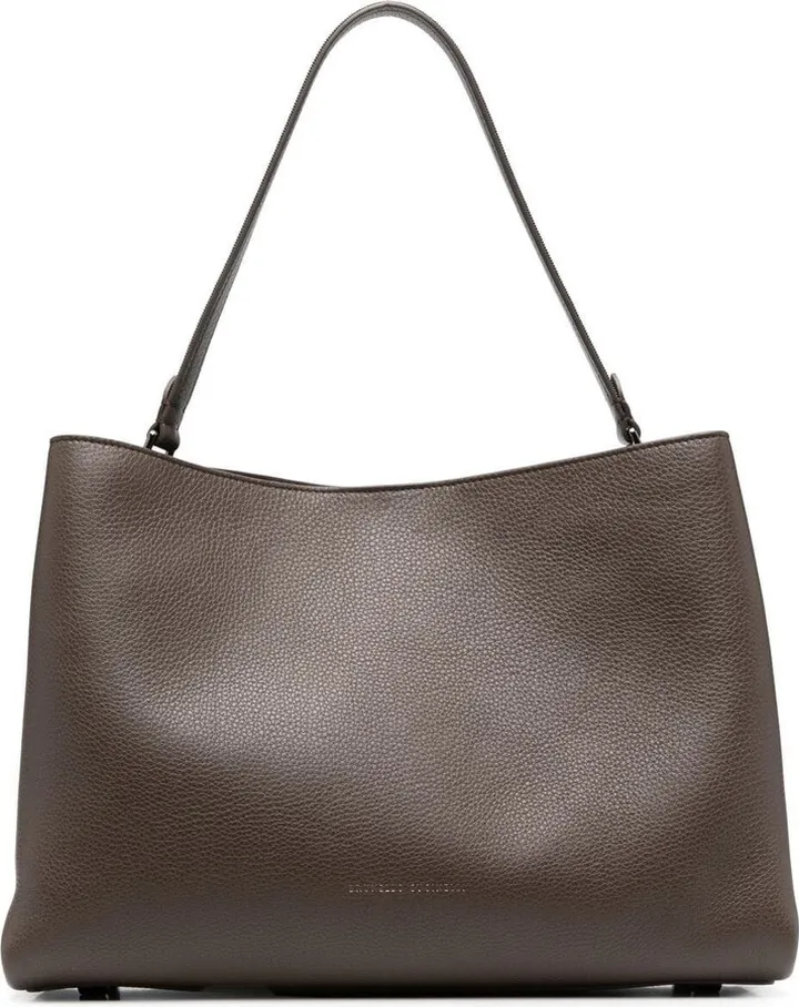 Grained-Leather Tote Bag