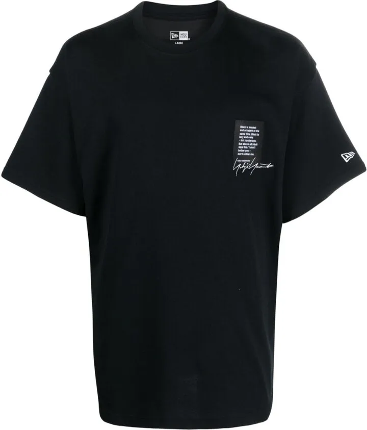 logo-patch cotton T-shirt