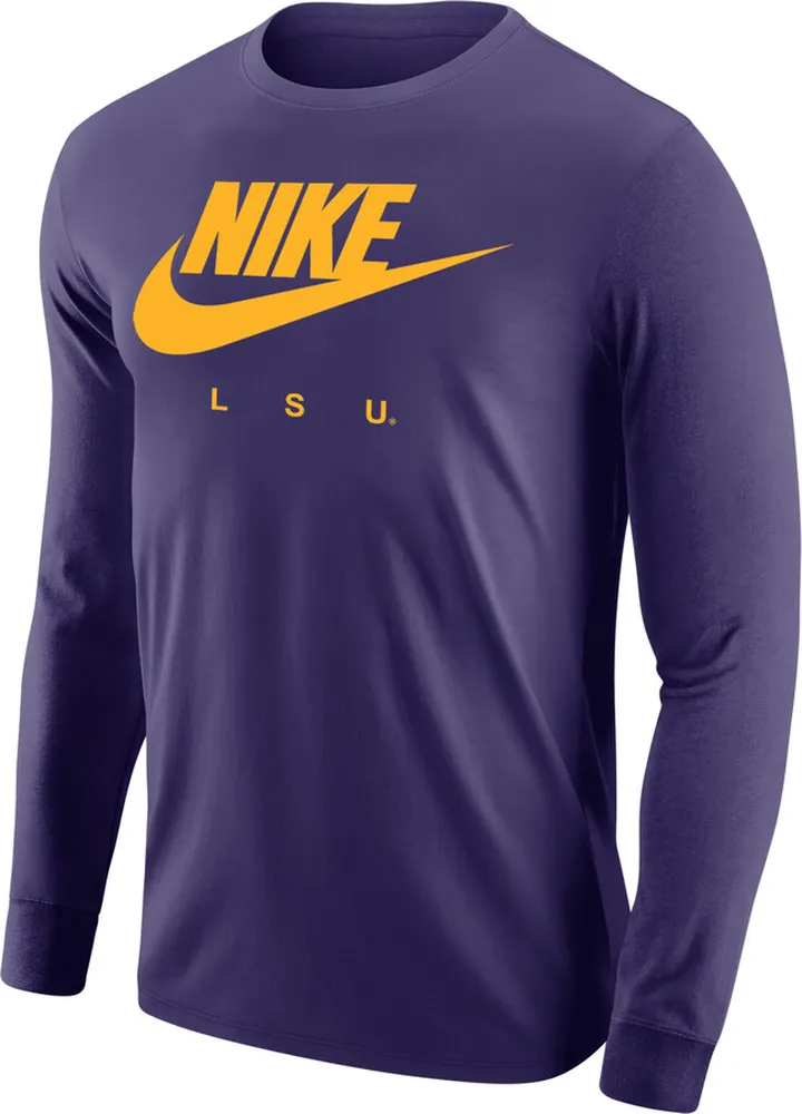 LSU Nike Men's College 365 Long-Sleeve T-Shirt in Purple
