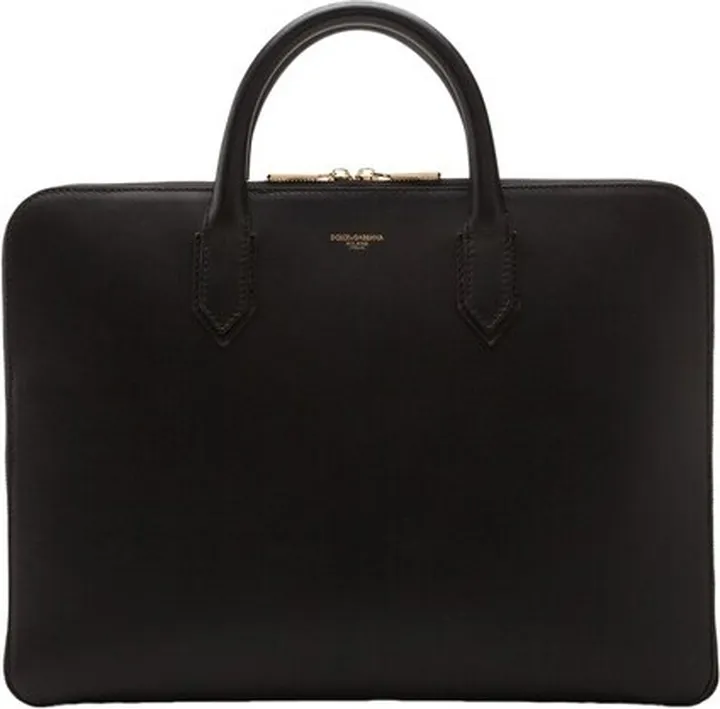 Monreal briefcase in calfskin with heat-pressed logo