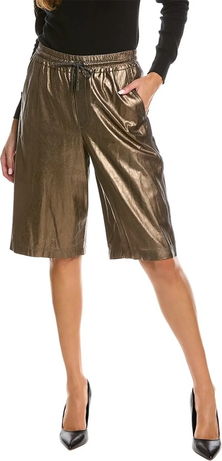 Brunello Cucinelli Leather Culotte