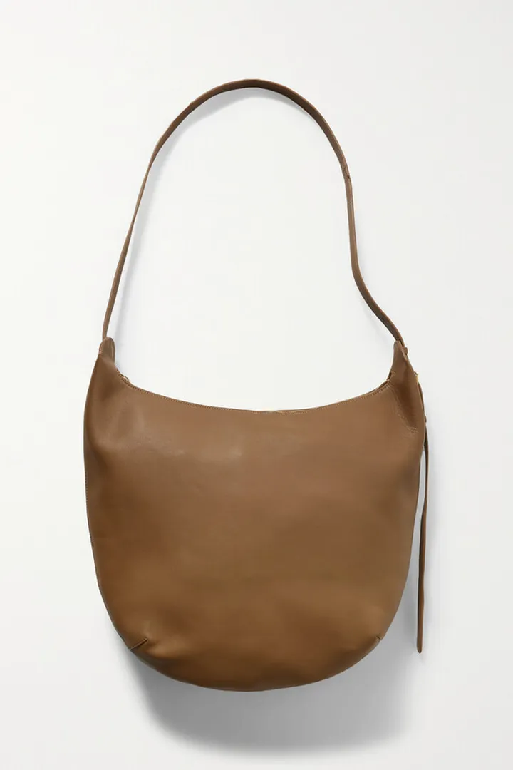 The Row - Allie Leather Shoulder Bag - Brown